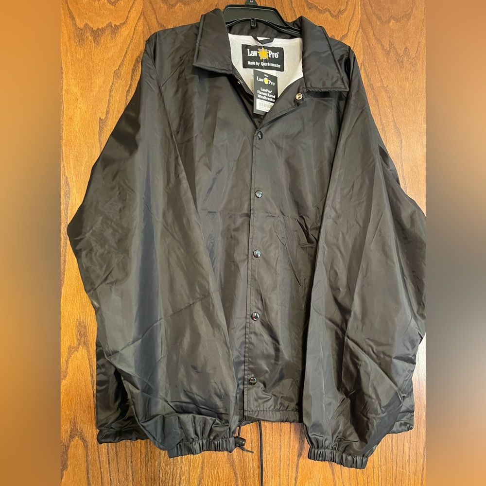 XL NWT LawPro Black Windbreaker (unisex)